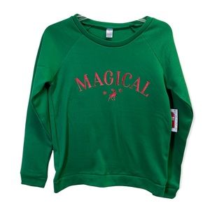 Green “Magical” Sweatshirt Size Small NWT
